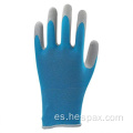 Hespax látex Glove de trabajo arenoso Asamblea industrial Auto